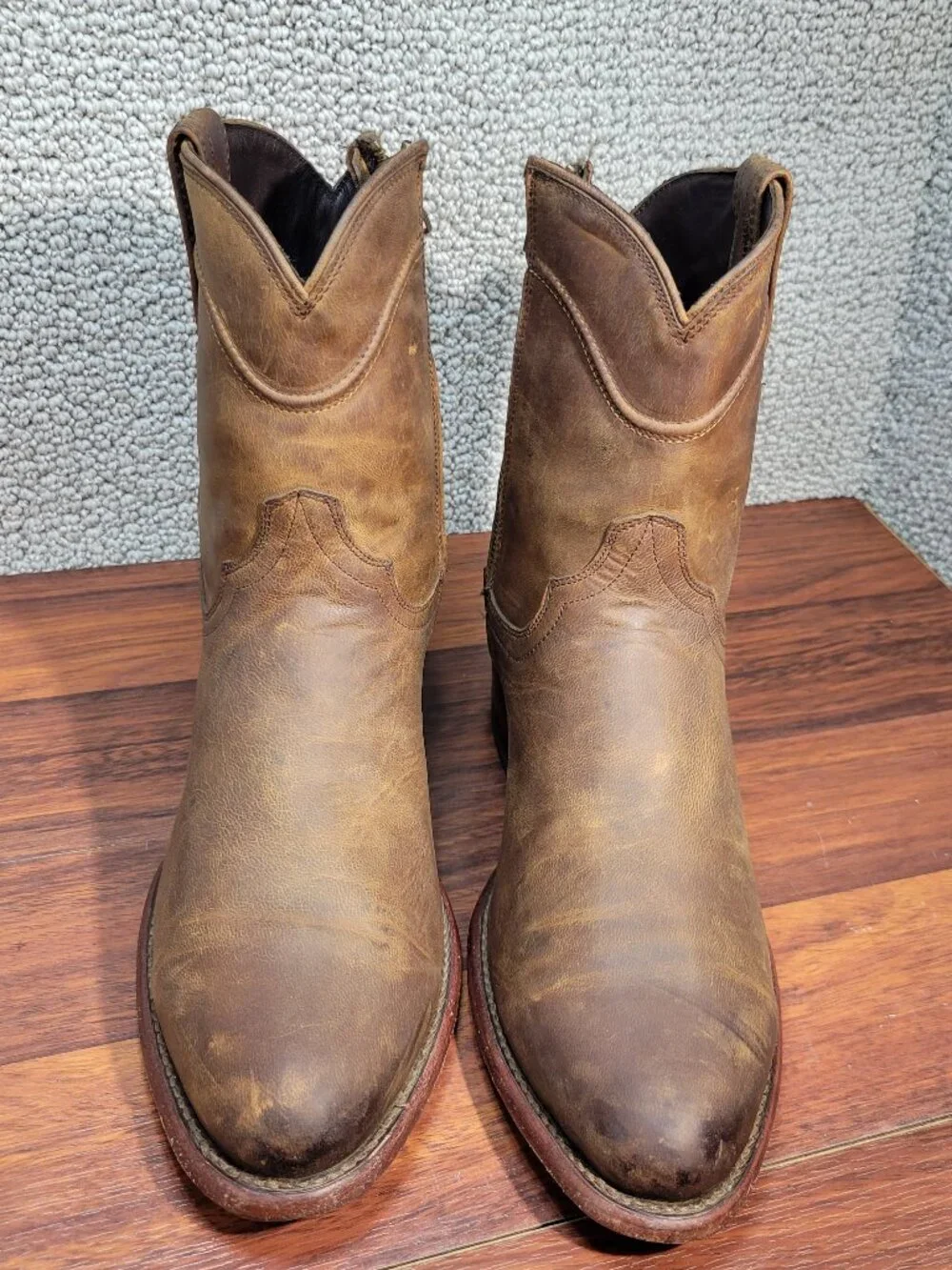Tecovas The Dean Men's Size 10D Cafe Goat Zip Boots